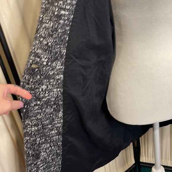 MASON JULES GRAY PEACOAT SIZE MEDIUM PART WOOL - Picture 10 of 13